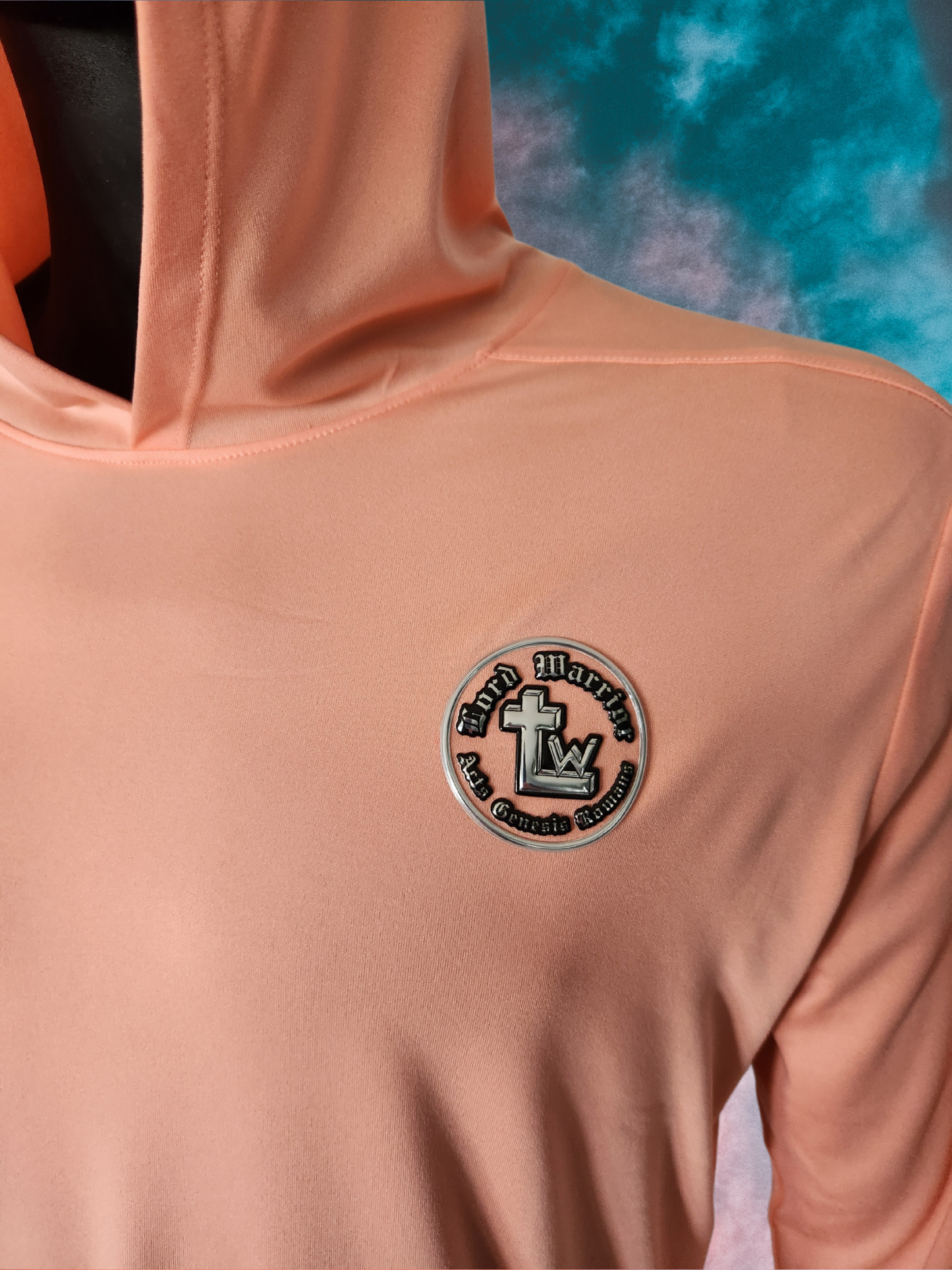 Lord Warrior Sport-Tek Posi-UV Hoodie - Soft Coarl