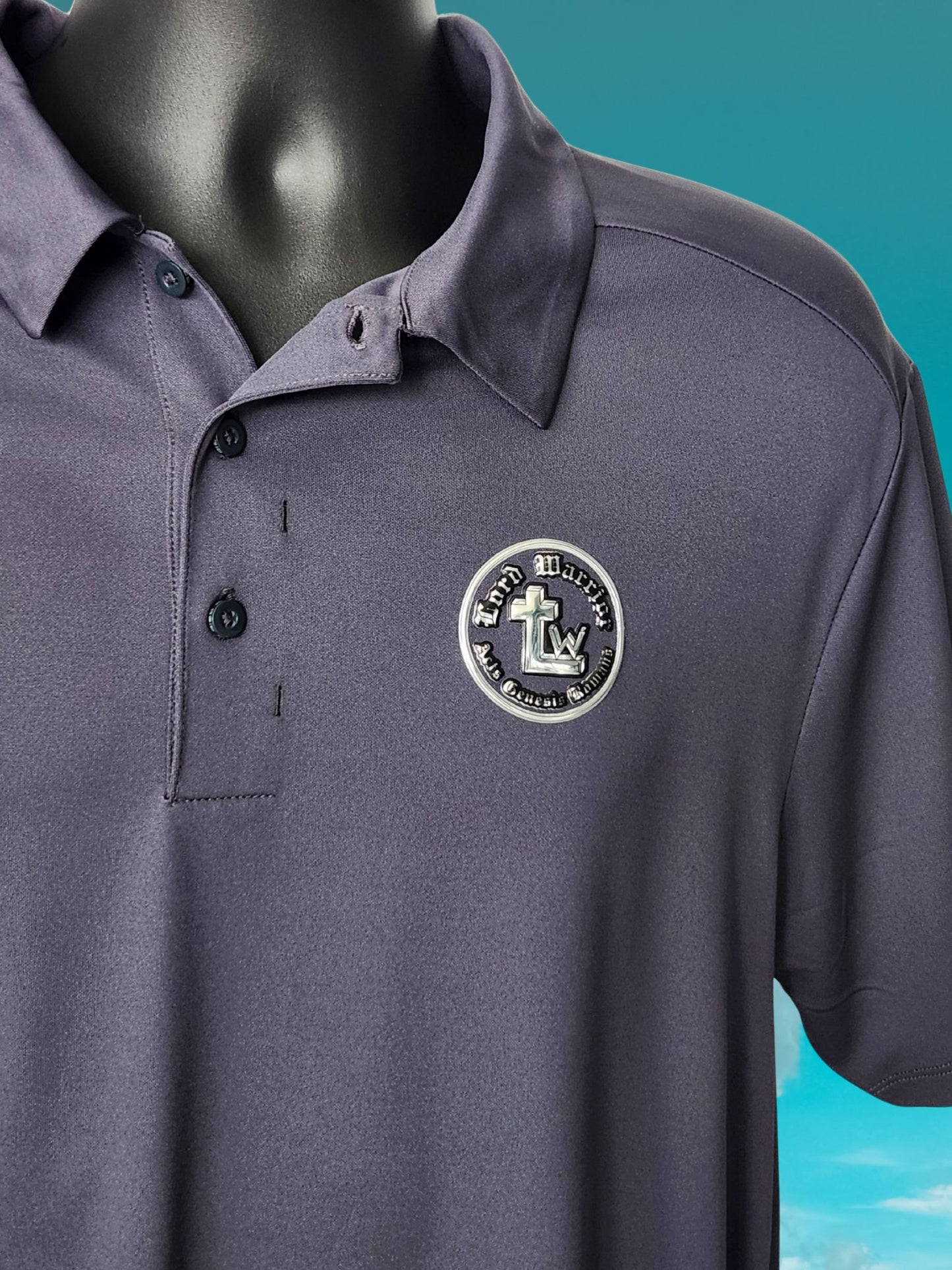 Charcoal Lord Warrior Casual Dress Shirt