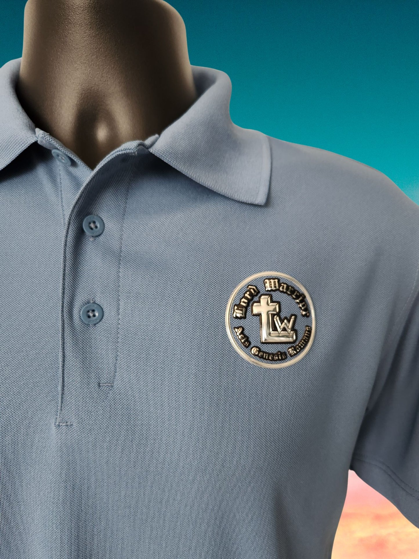 Blue Lord Warrior Men's Polo