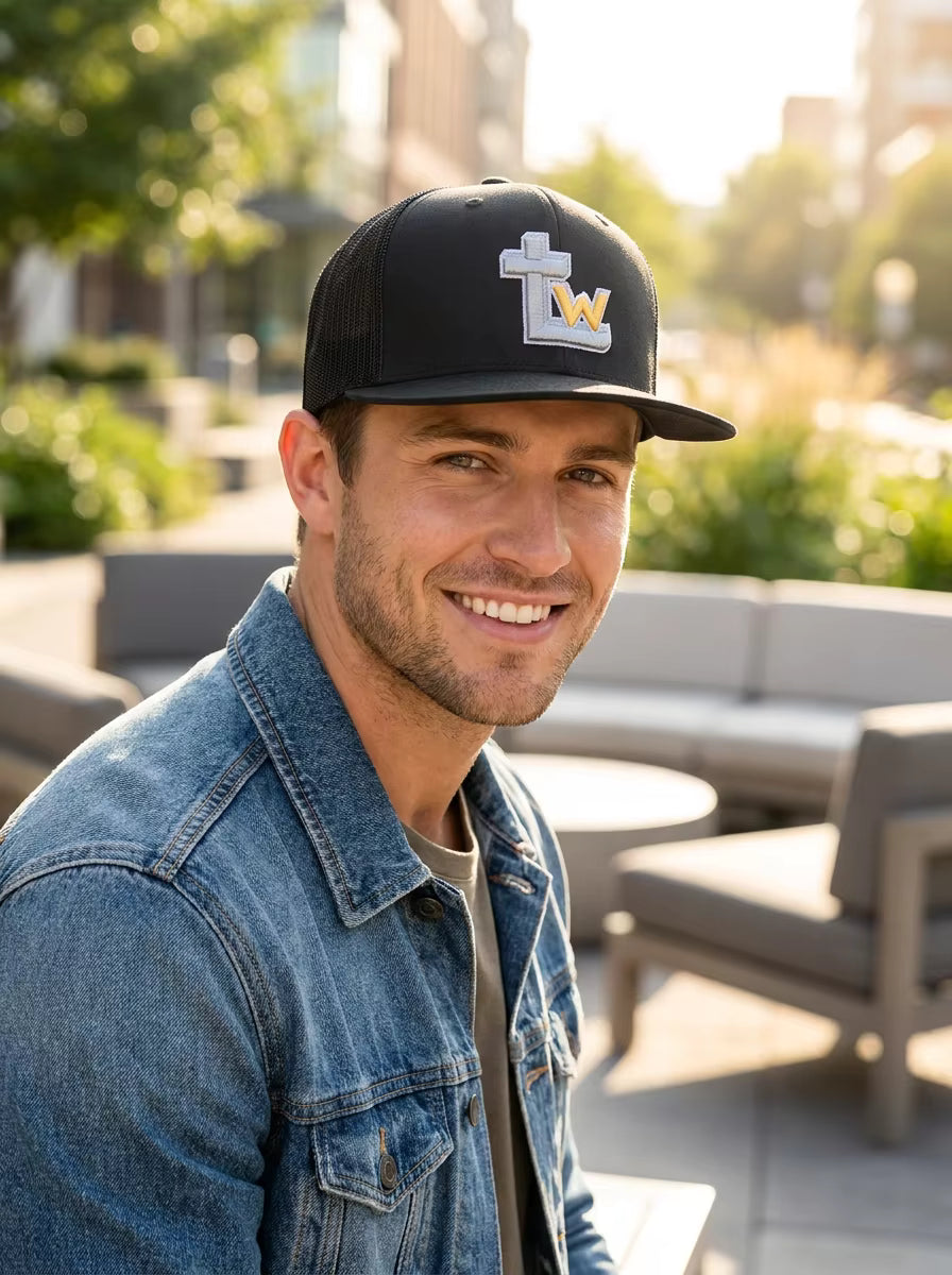 Lord Warrior Black Embroidered Hat